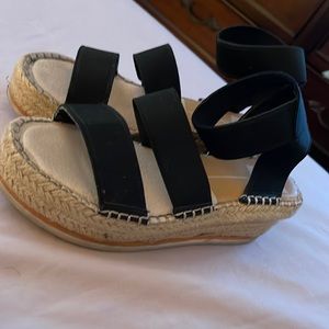 Beige,black Casual flatforms